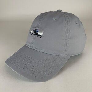 Footjoy Golf Mens Gray Relaxed Fit Strapback Adjustable Hat